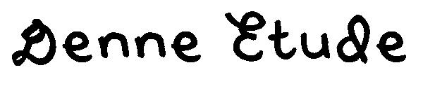 Denne Etude字体