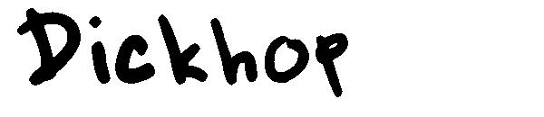 Dickhop字体