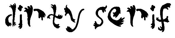 Dirty Serif字体