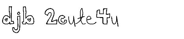 DJB 2Cute4u字体
