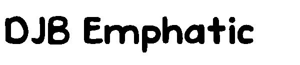 DJB Emphatic字体