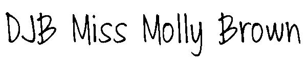 DJB Miss Molly Brown字体