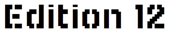 Edition 12字体