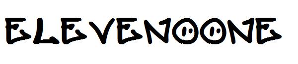 Elevenoone字体
