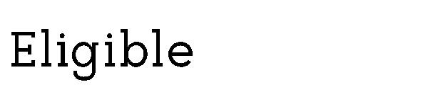 Eligible字体