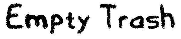 Empty Trash字体