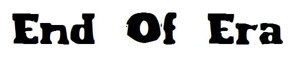 End Of Era字体