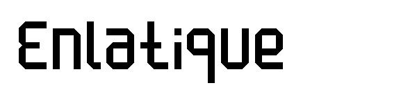 Enlatique字体