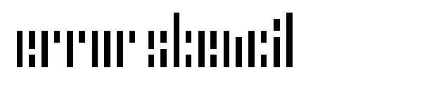 Error Stencil字体