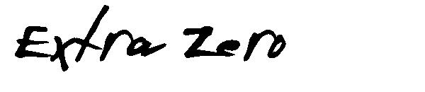 Extra Zero字体