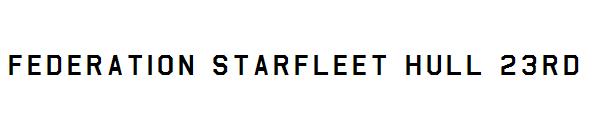 Federation Starfleet Hull 23rd字体