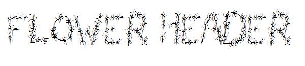 Flower Header字体