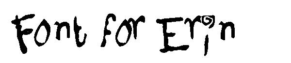 Font for Erin字体