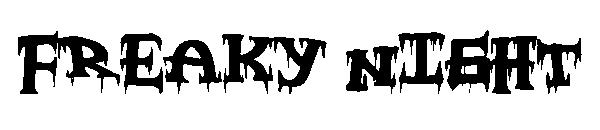 Freaky Night字体