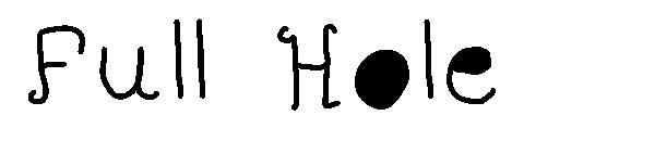 Full Hole字体