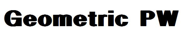 Geometric PW字体