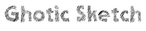 Ghotic Sketch字体