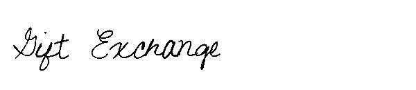 Gift Exchange字体