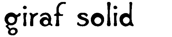 Giraf Solid字体