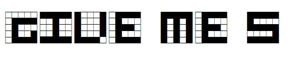 Give Me 5字体