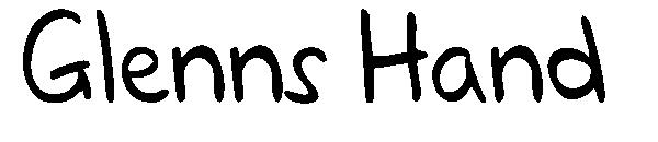Glenns Hand字体