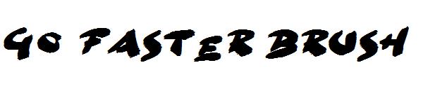 Go Faster Brush字体