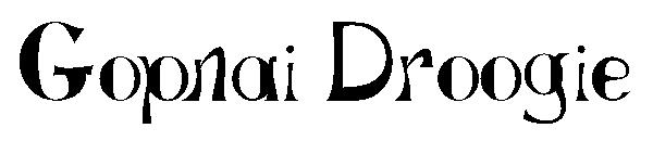 Gopnai Droogie字体