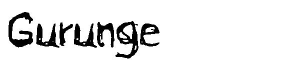 Gurunge字体
