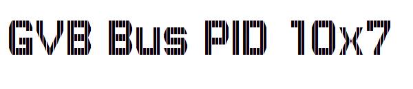 GVB Bus PID 10x7字体