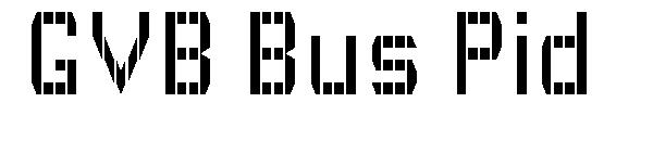 GVB Bus Pid字体