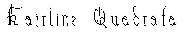 Hairline Quadrata字体