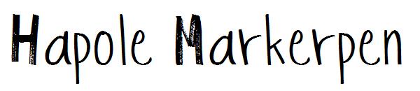Hapole Markerpen字体