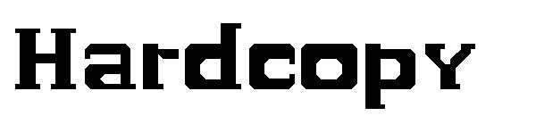 Hardcopy字体