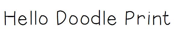 Hello Doodle Print字体