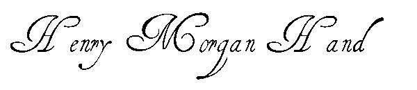 Henry Morgan Hand字体