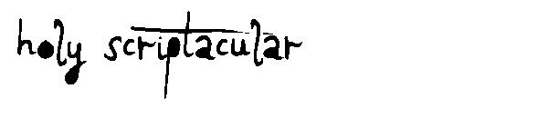 Holy Scriptacular字体
