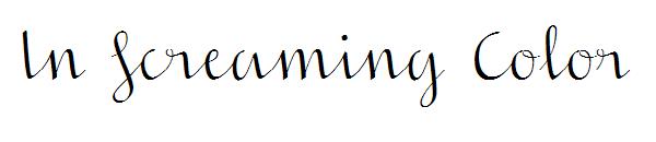 In Screaming Color字体