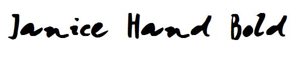Janice Hand Bold字体