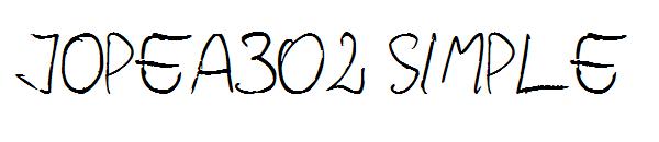 Jopea302 Simple字体