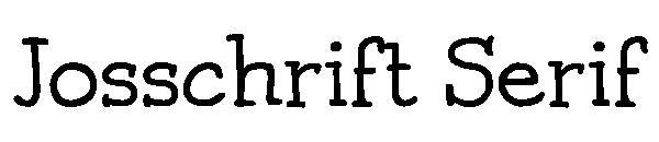 Josschrift Serif字体