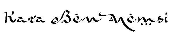 Kara Ben Nemsi字体