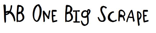 KB One Big Scrape字体