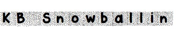 KB Snowballin字体