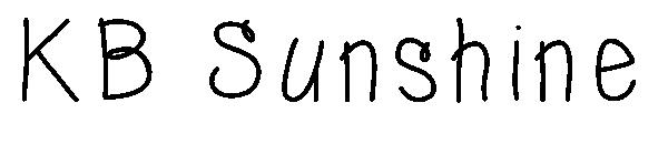KB Sunshine字体