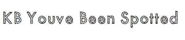 KB Youve Been Spotted字体