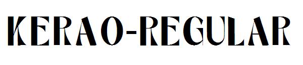 Kerao-Regular字体