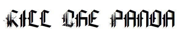 Kill The Panda字体