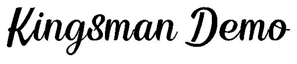 Kingsman Demo字体