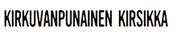 Kirkuvanpunainen kirsikka字体