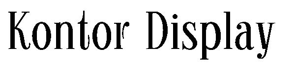 Kontor Display字体